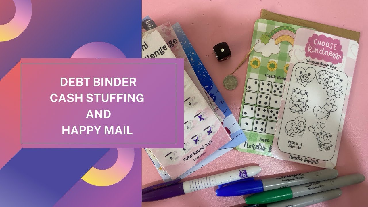 Debt Binder Saving Challenges- Happy Mail from Norelis Budgets | Laura Lanny