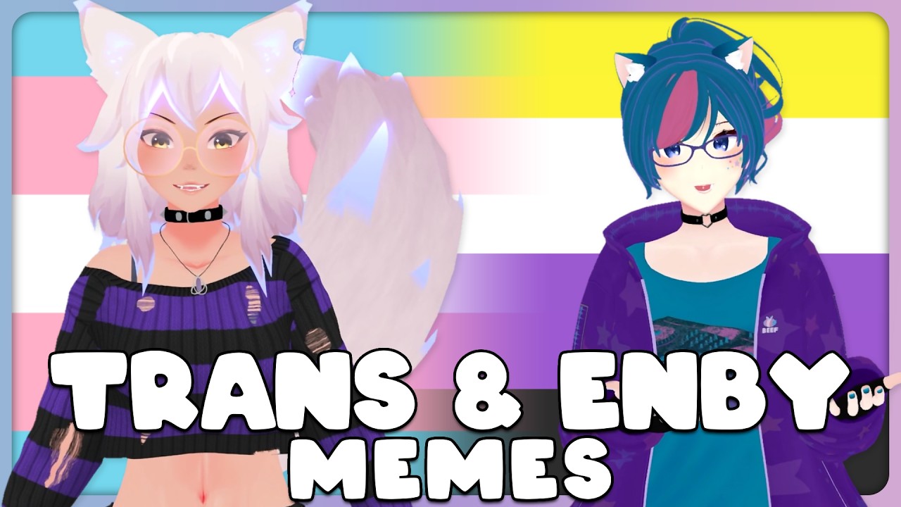 TRANS & ENBY Memes with TheLastSeahorse! 💖 🏳️‍⚧️ Trans Wolfgirl 🐺 VTuber React ✨ r/ennbbyy r/traaa2