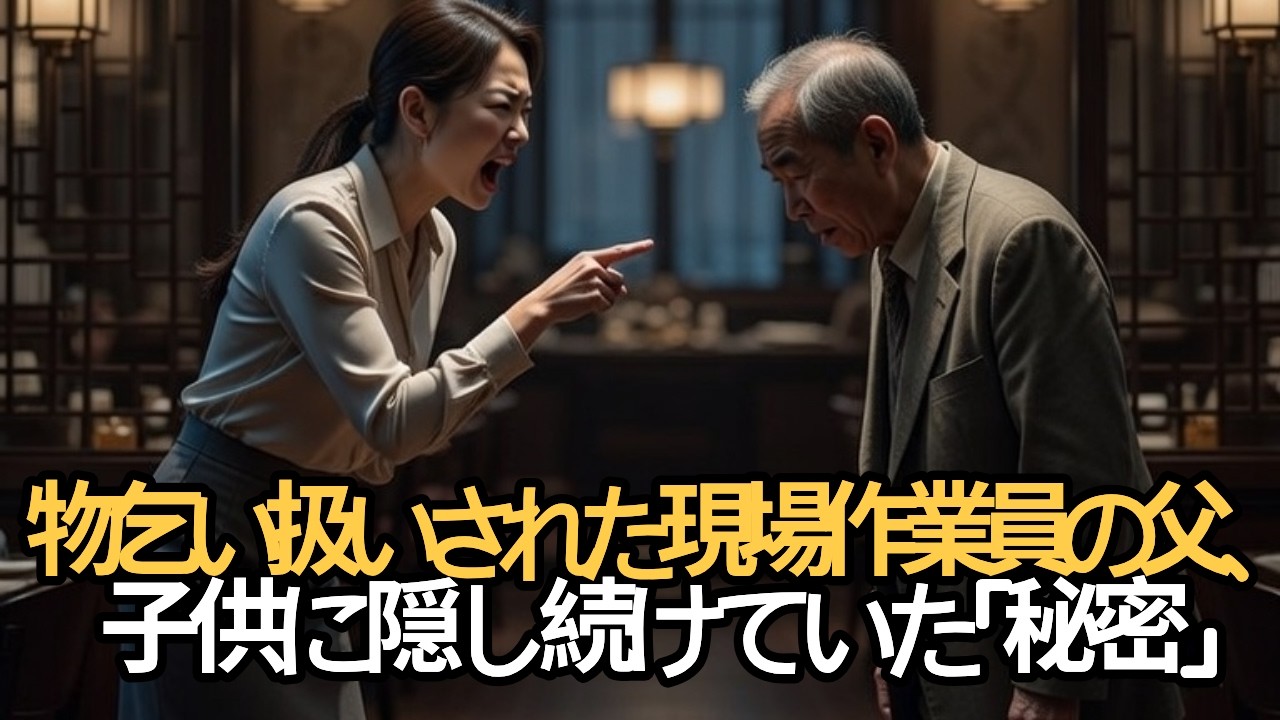 物乞い扱いされた現場作業員の父、子供に隠し続けていた「秘密」 #ドラマ