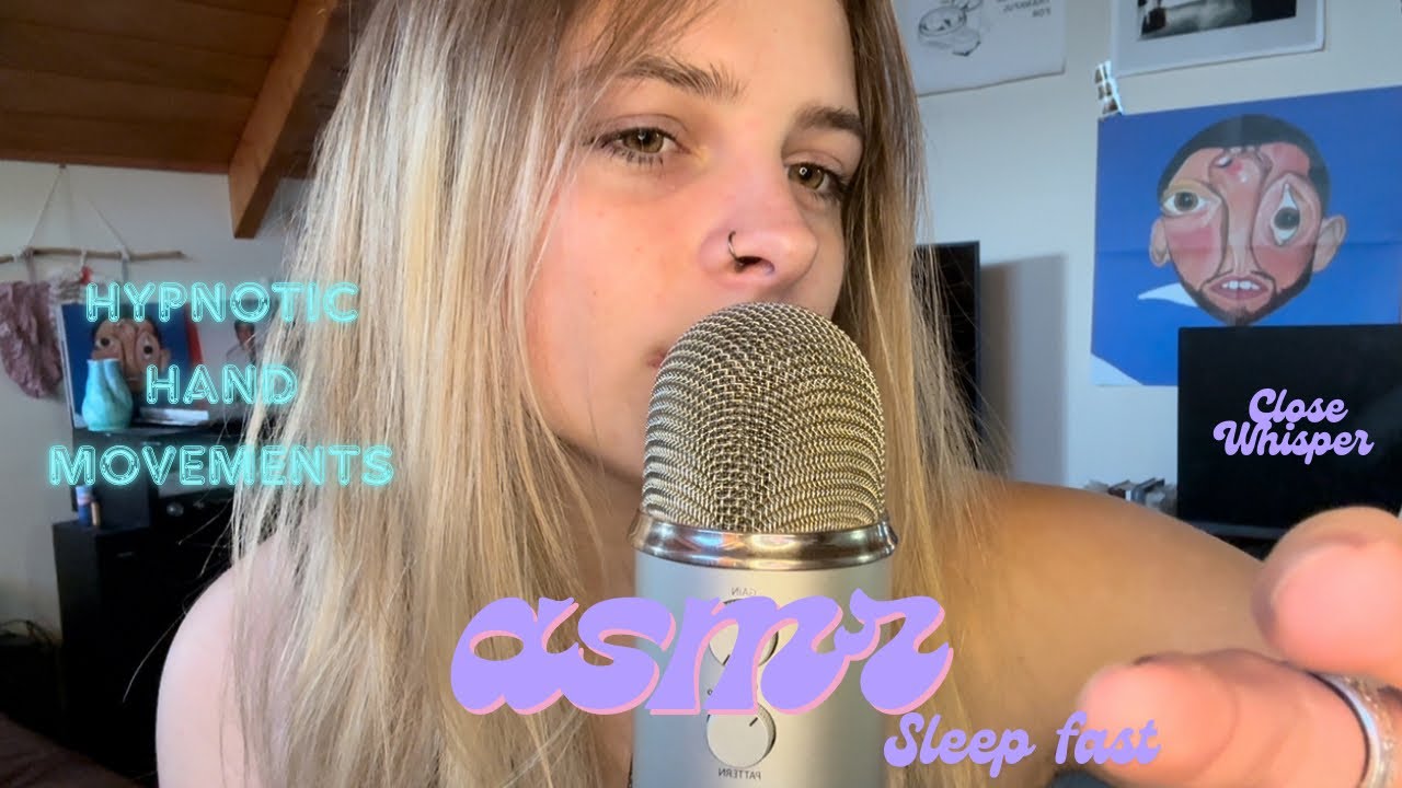 ASMR for Sleep: 💤 Slow Close Whispers, Gentle Mouth Sounds & Hand Movements 200% Sensitivity 😴