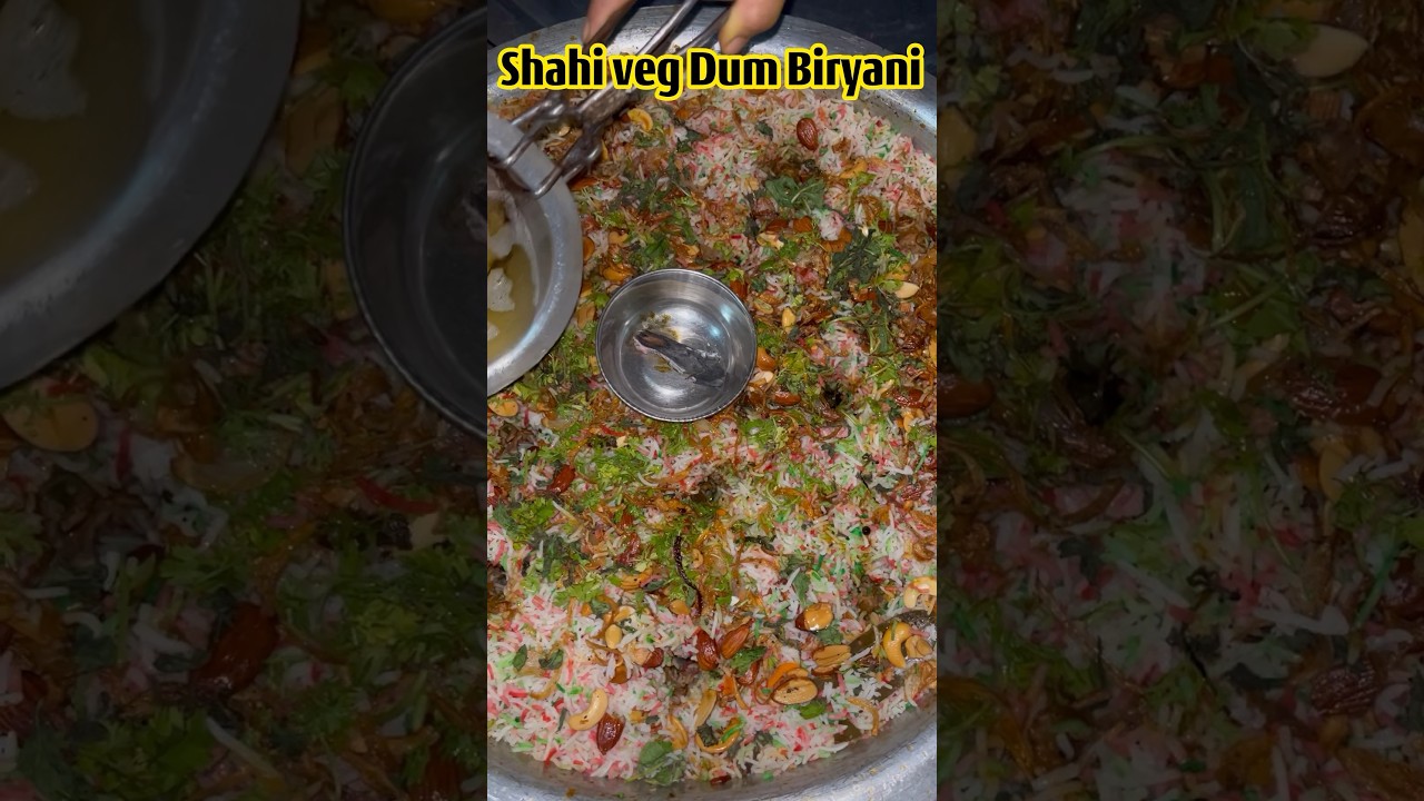 Shahi Veg Dum Biryani #biryani #biryanirecipe #dumbiryani #shahibiryani #vegbiryani #chikenbiriyani