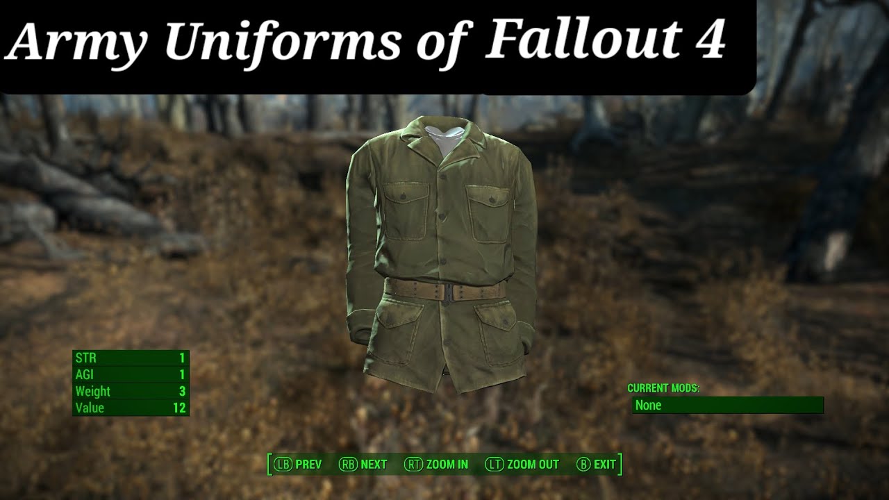 Army Uniforms of Fallout 4