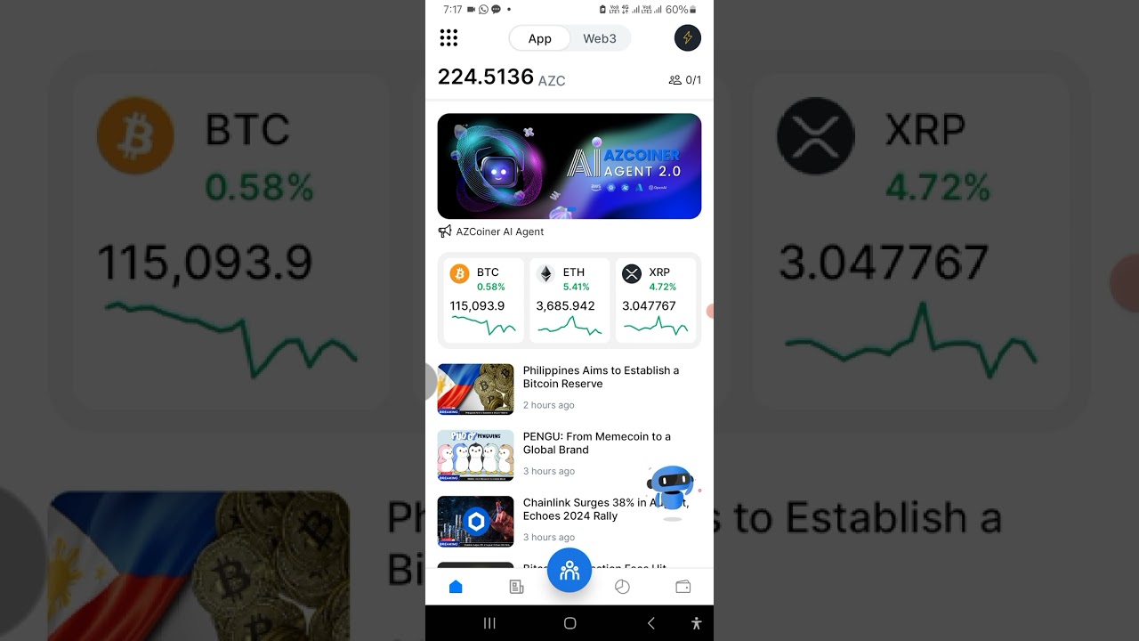 Start earning with the crypto news site(Azcoiner)#short