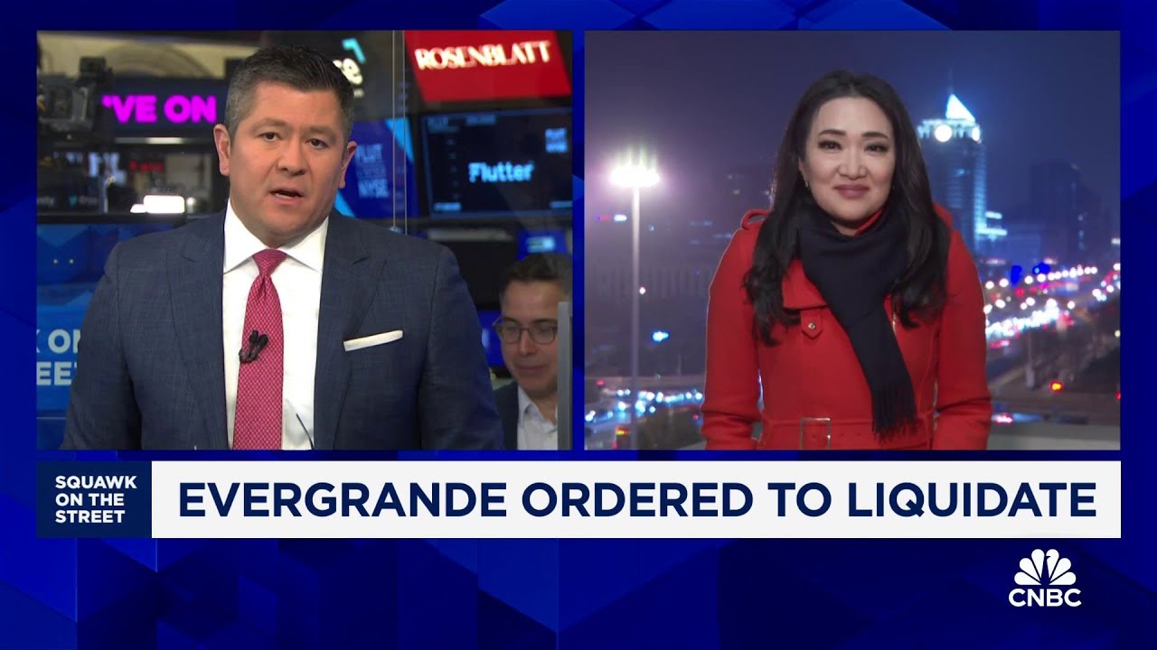 China Evergrande ordered to liquidate by Hong Kong court