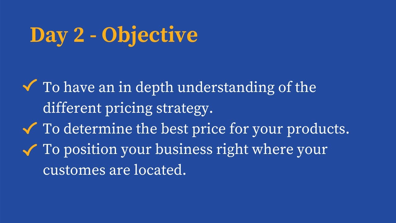 EMC Day 2 - Pricing and Positioning