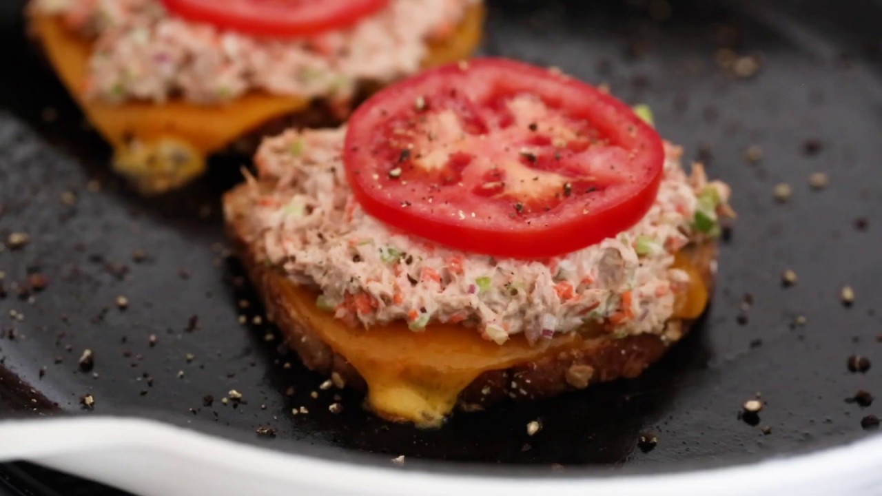 Open-Faced Tuna Melt Sandwich Recipe