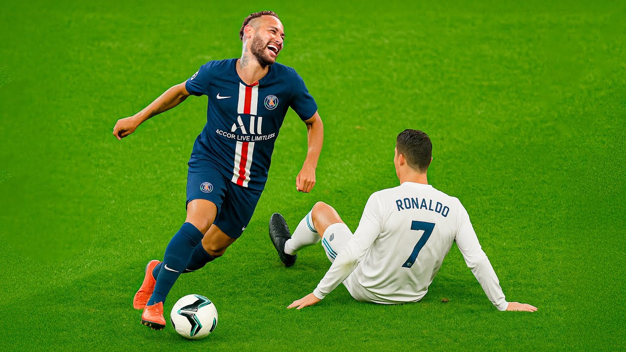 Quando Neymar decide HUMILHAR seus rivais no campo!
