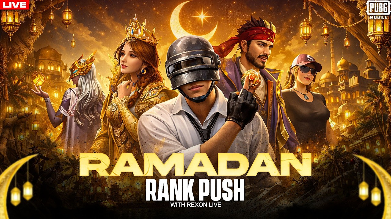 🔴RAMADAN MUBARAK 😍| Rank Push & Top Rankings | PUBG MOBILE Genie Event Gameplay | Rexon Live