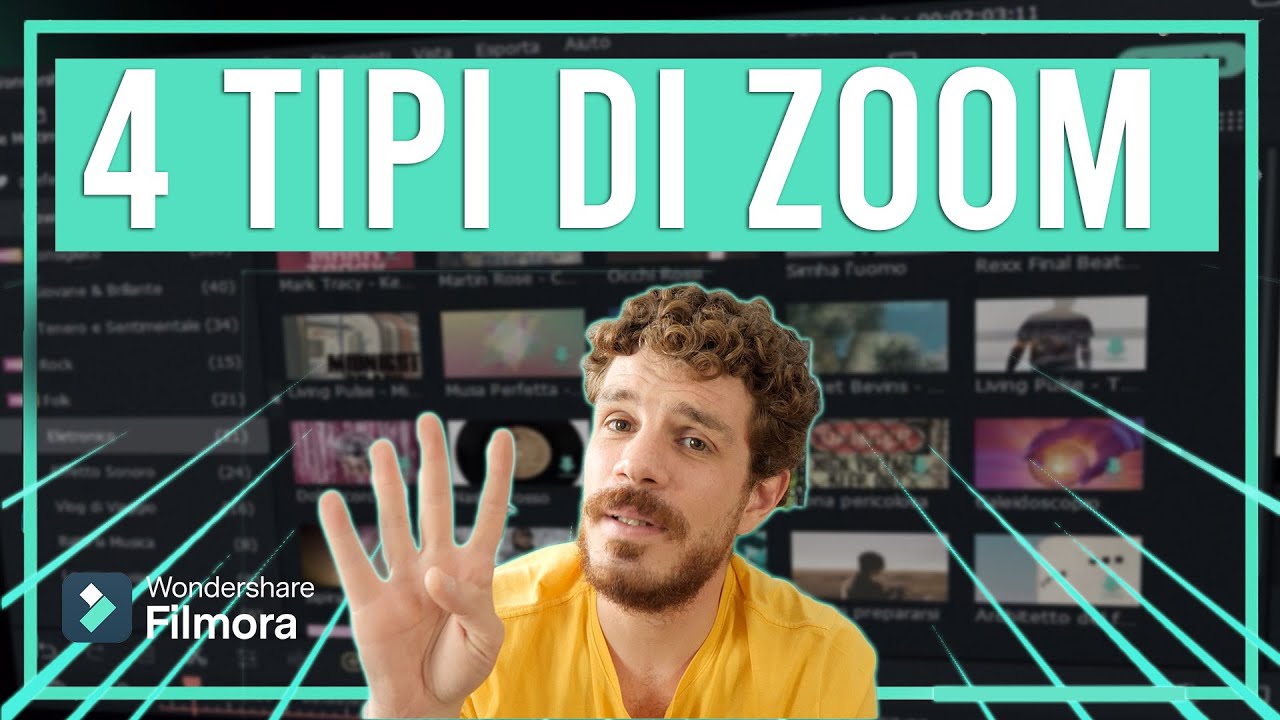 4 Tipi di Zoom da realizzare con Filmora 13 per migliorare i video . Tutorial Ita