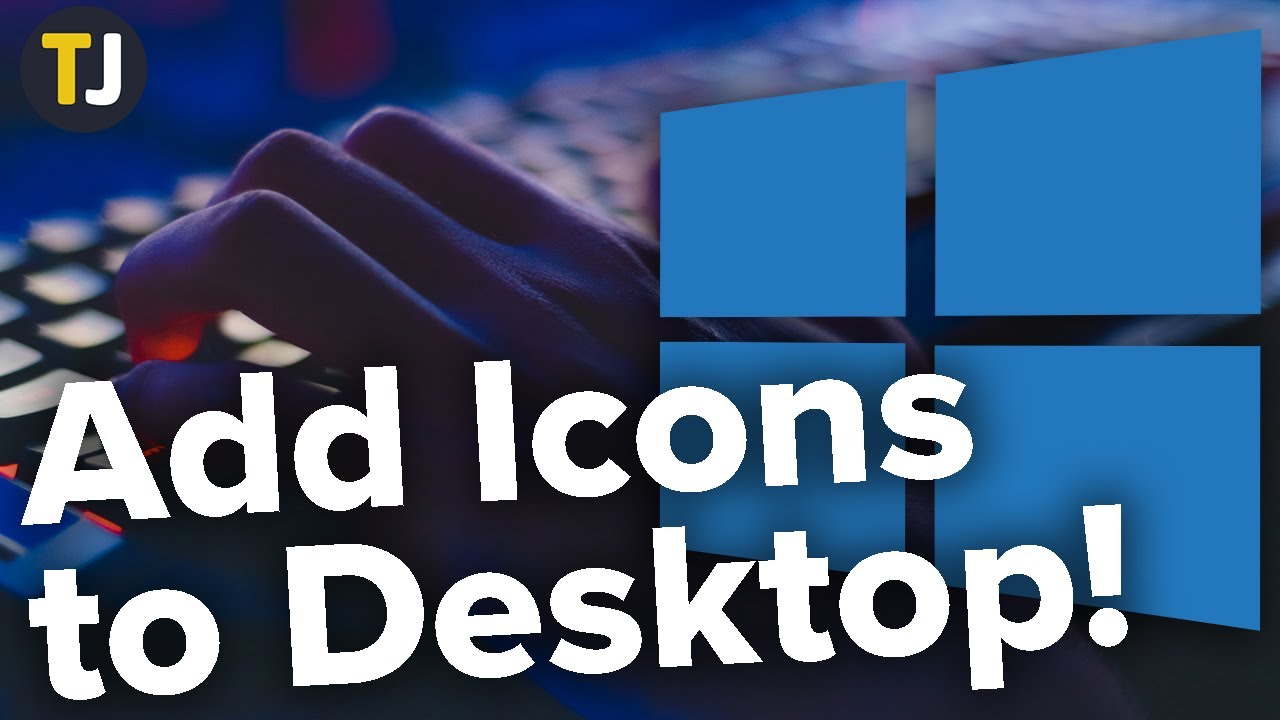 Как добавить значки на рабочий стол Windows 10!