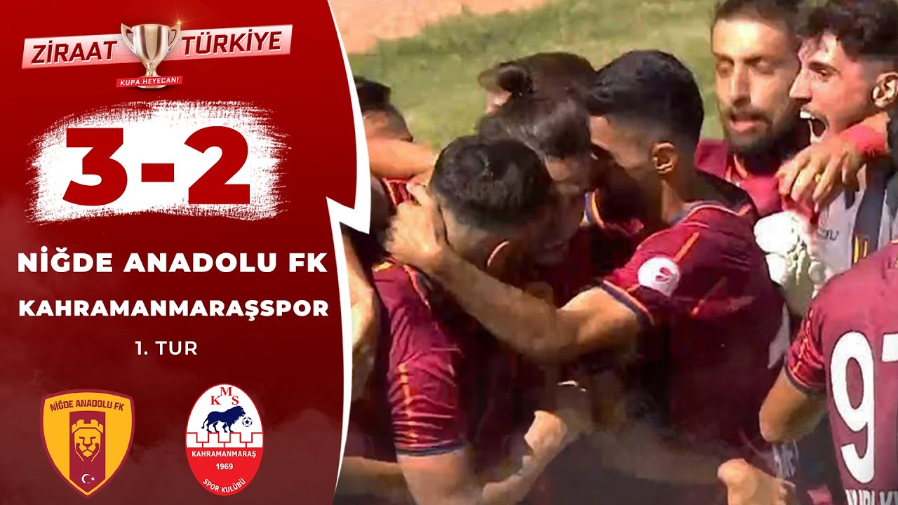 Niğde Anadolu FK 3 - 2 Kahramanmaraşspor ÖZET (Ziraat Türkiye Kupası 1. Tur Maçı) / 15.09.2022