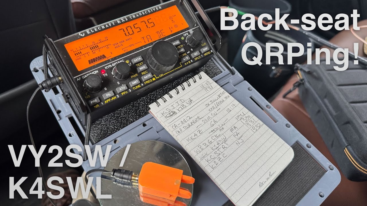 QRP POTA from the Subaru Shack: Rainy Morning Morse Code at Beutiful Cap Tourmente!