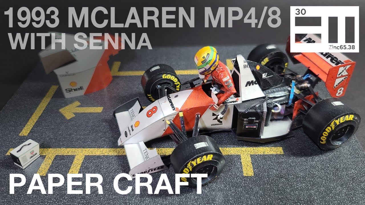 1993 McLaren MP4/8 with Senna (step by step tutorial)