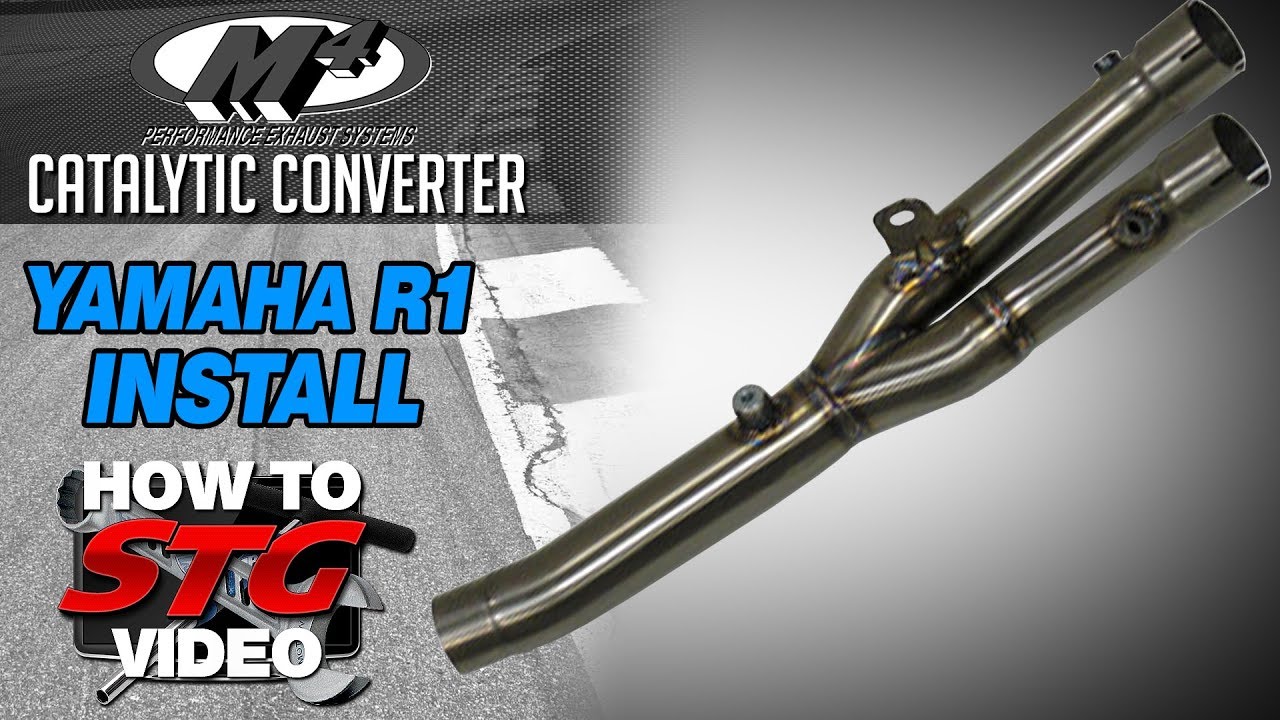 M4 Titanium Cat Eliminator Install on a 15-17 Yamaha YZF-R1 from Sportbiketrackgear.com
