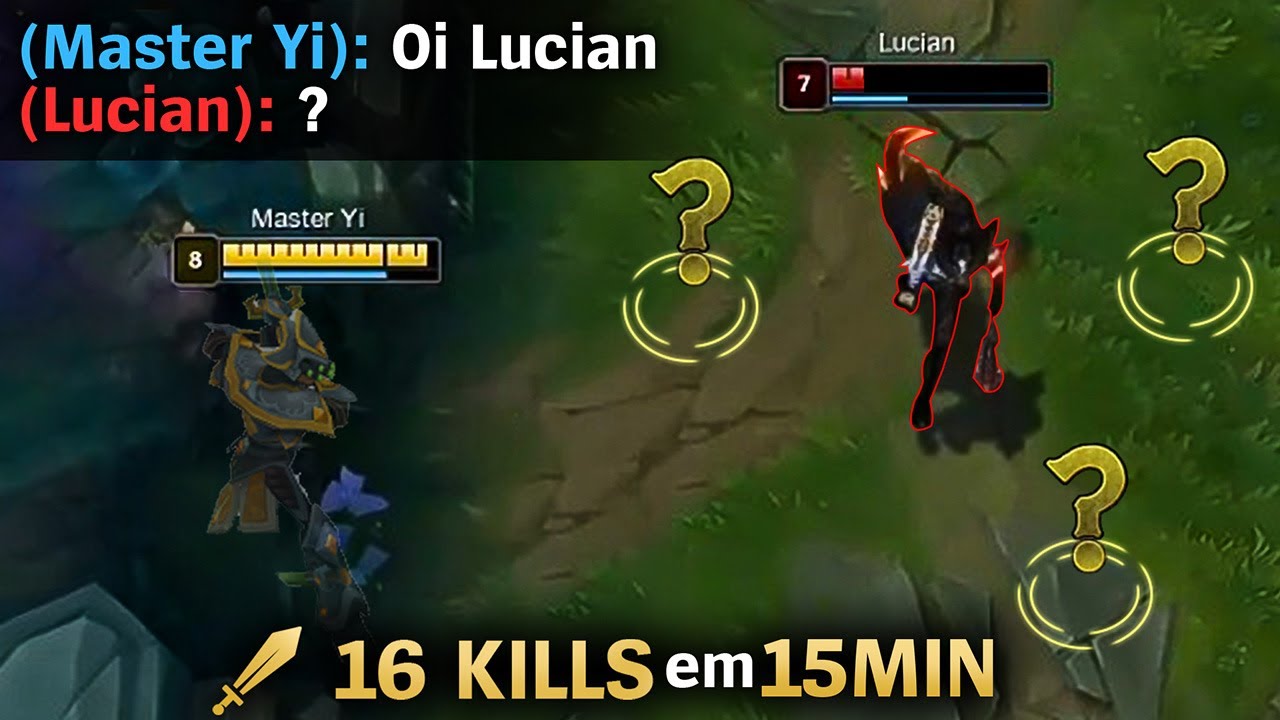 QUER IR PRA LANE? VAI TER QUE PASSAR PELO MASTER YI ANTES!