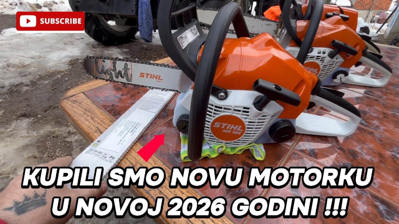KUPILI SMO NOVU MOTORKU U NOVOJ 2026 GODINI, DA LI ĆE  STIHL 162 BIT KVALITNA KAO PREDHODNI MODELI ?