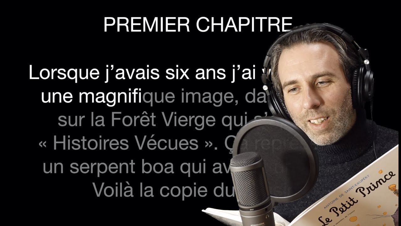 Le Petit Prince Chapitre 1 星の王子様  The Little Prince フランス語を読む練習と発音 朗読 For Reading and Pronunciation