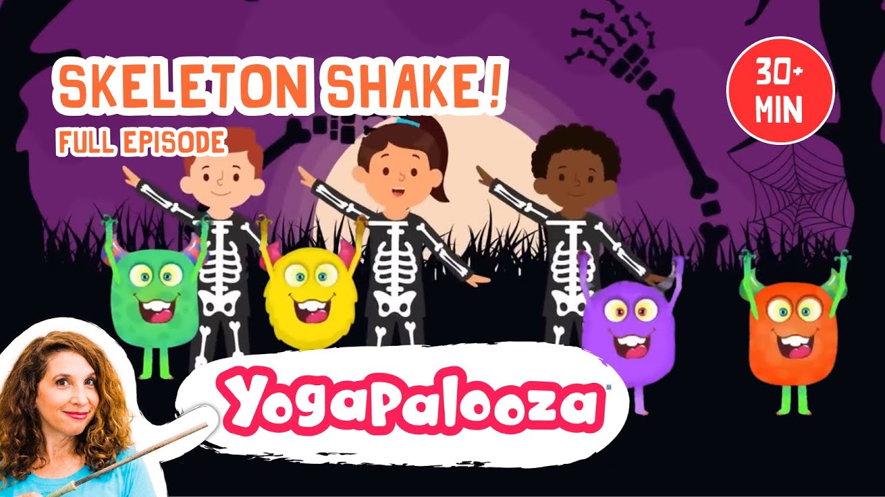Full Episode: Skeleton Shake! Yoga Exercise for Kids on Halloween!