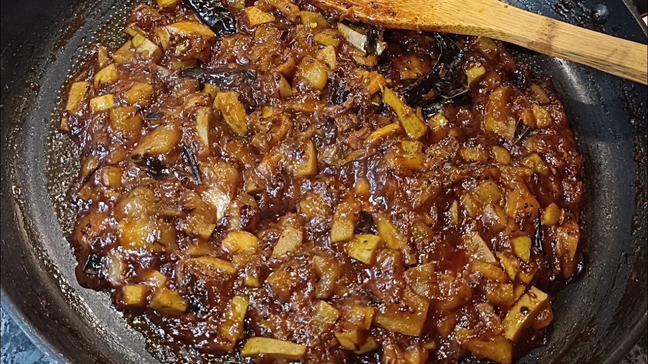 let's cook, mango pickle sweet, spicy and tangy 🤤😋