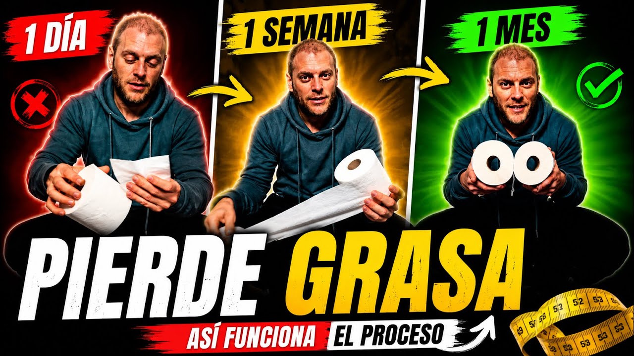 🔥 ¿Cuándo se nota la pérdida de grasa? ▶ Analogía del Papel Higiénico
