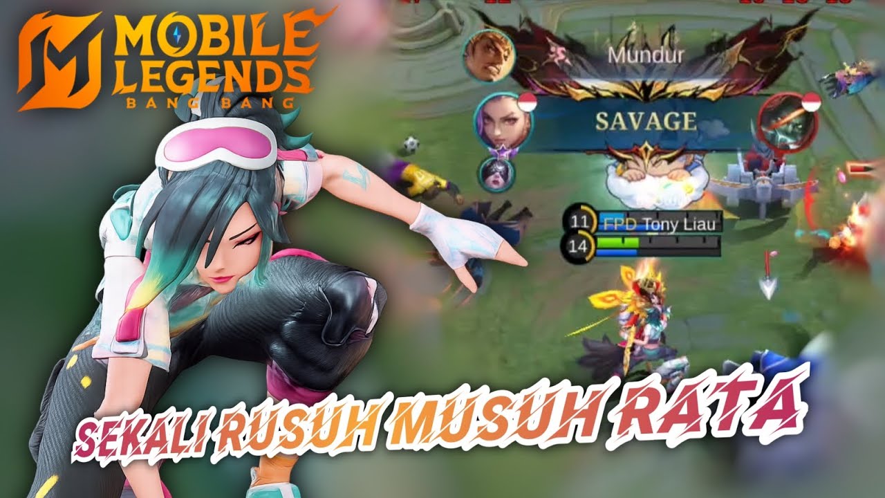 Sekali Rusuh Musuh Rata #ixiagameplay #ixiamobilelegends - Mobile Legends : Bang Bang Indonesia