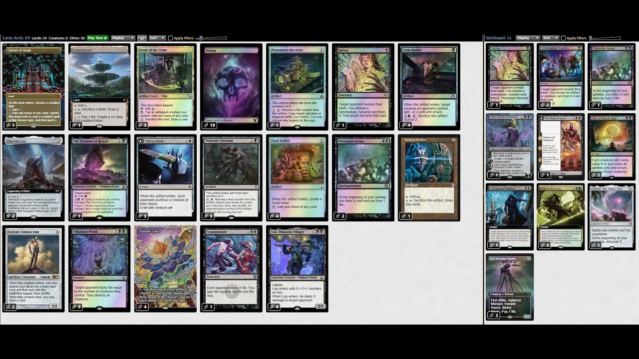 【MtG】まいにちまぢぎゃざしますん　Standard Mono B Lotus Combo Part1