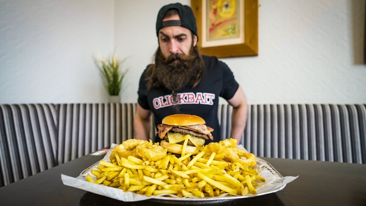BOTTLE & GLASS'S UNBEATEN BEASTY BACON BURGER CHALLENGE | BeardMeatsFood