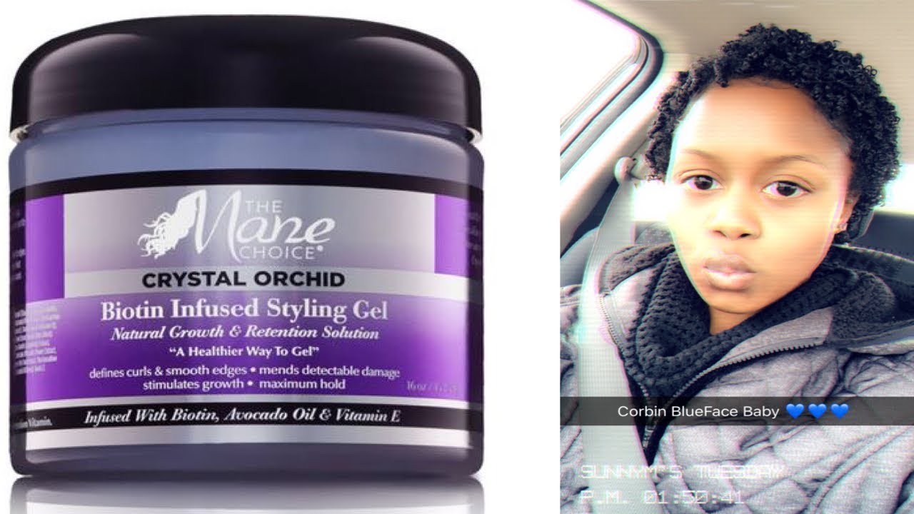 The Mane Choice Crystal Orchid Biotin Infused Gel | Wash N Go Routine | SunnyCobbins