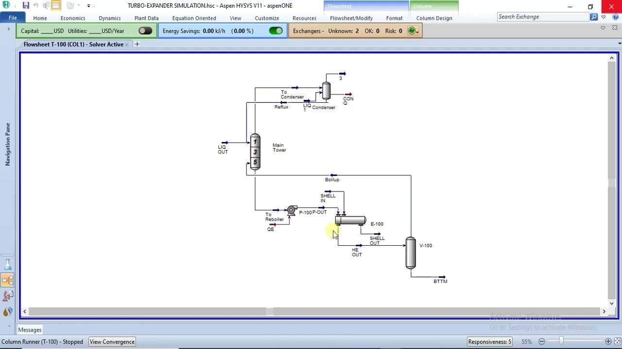 Advanced Column Modelling in Aspen Hysys: How to Model a Reboiler as a Heat Exchanger in Aspen Hysys