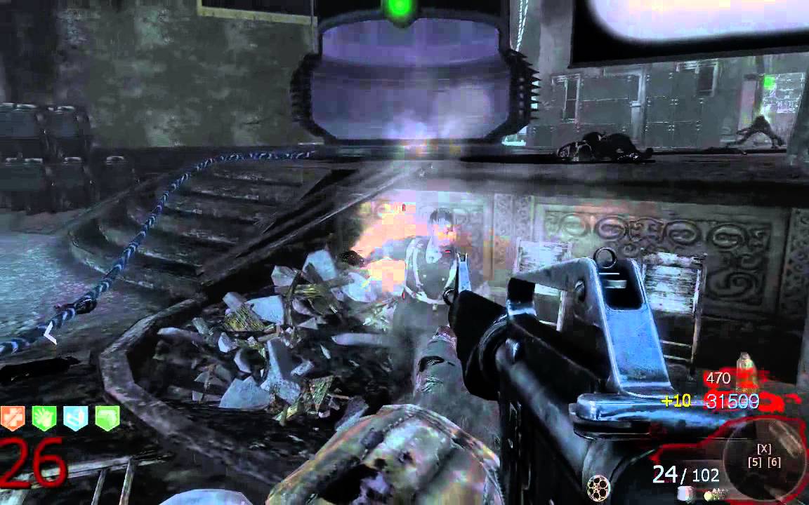 Играем в Call of duty: Black ops, зомби режим. Ещё один забег в театре смерти.