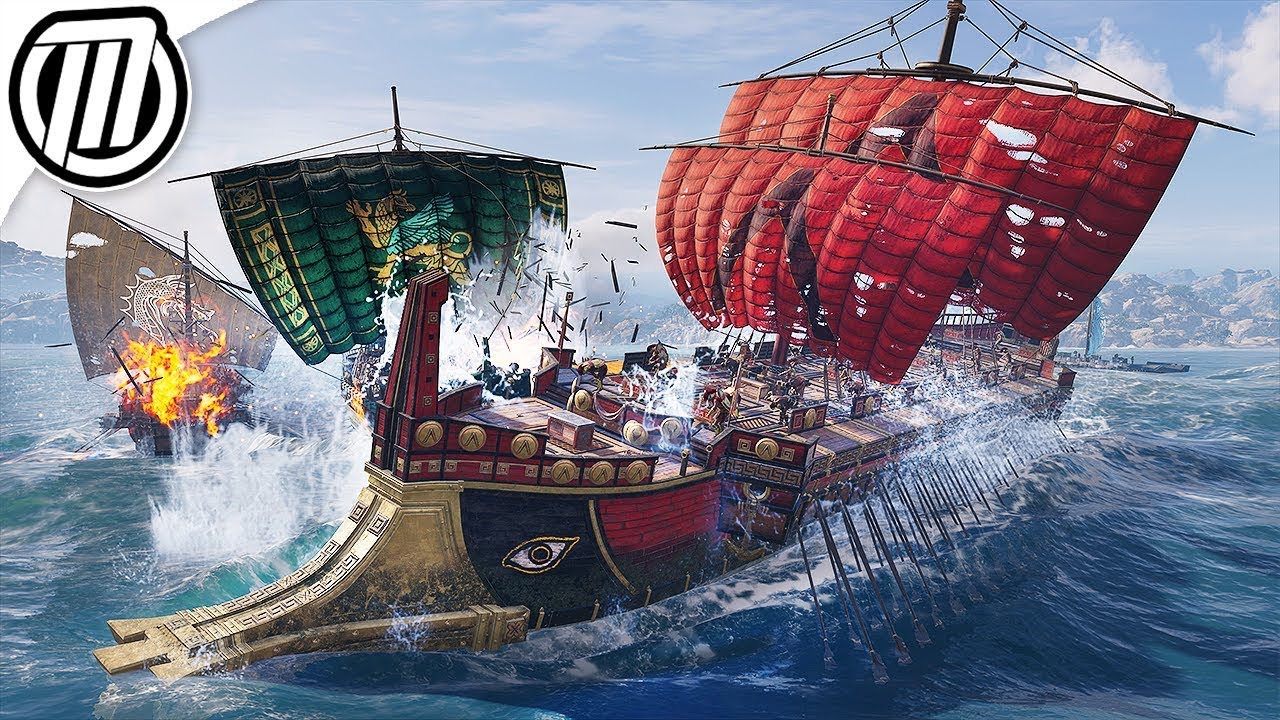 Assassin's Creed Odyssey: Hunting HUGE Spartan Warships! - Open World Gameplay