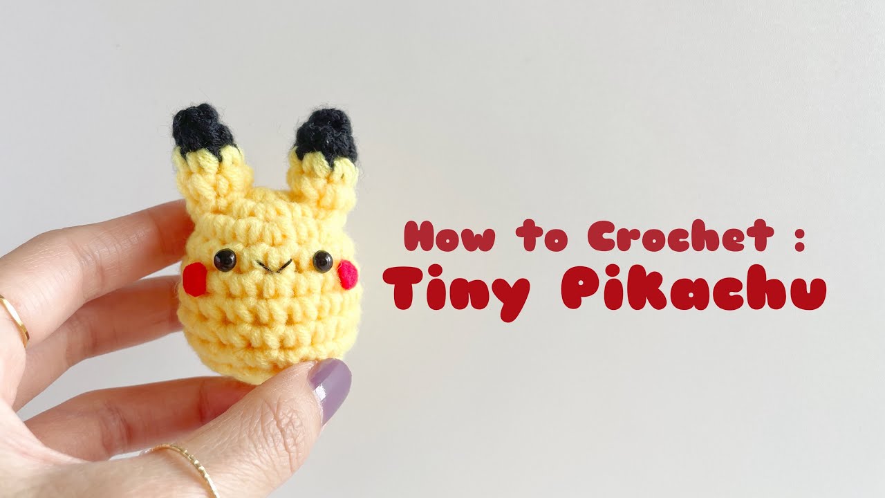 Tiny Pikachu Pokemon Amigurumi Crochet Tutorial | Step by Step | FREE PATTERN