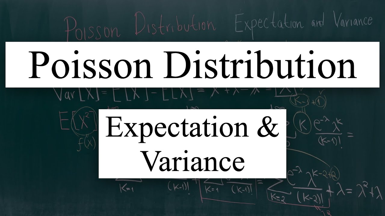 Poisson distribution | Expectation & Variance | Step-by-Step Solution