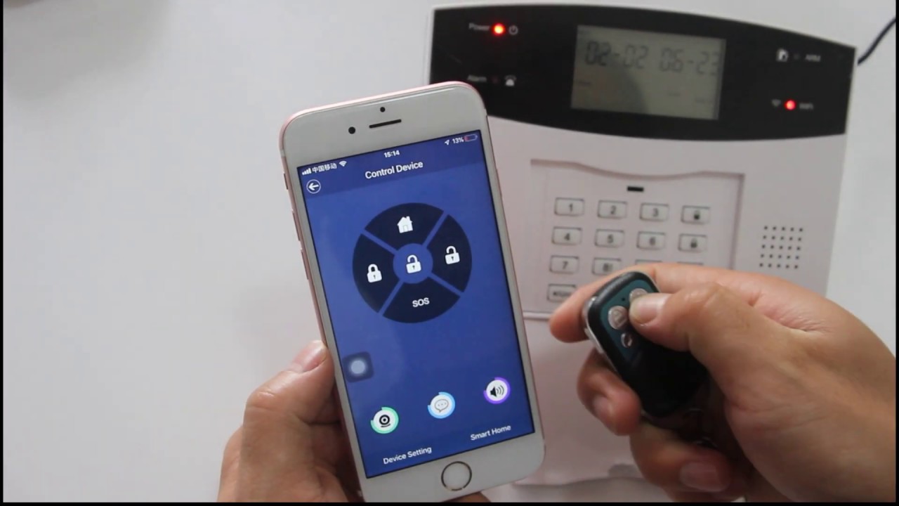 W2BW LCD Keypad WIFI GSM PSTN Home Burglar Security Wireless Wire Alarm System