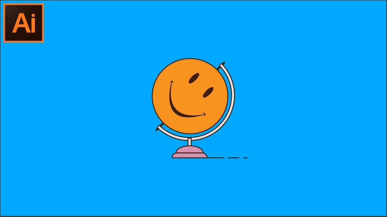 How to Make Vector Flat Outline design in Illustrator