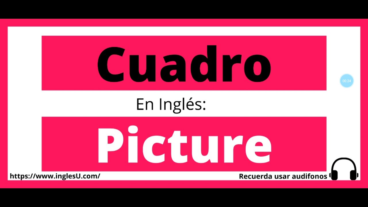 C&oacute;mo se dice cuadro en ingl&eacute;s - cuadro en ingles
