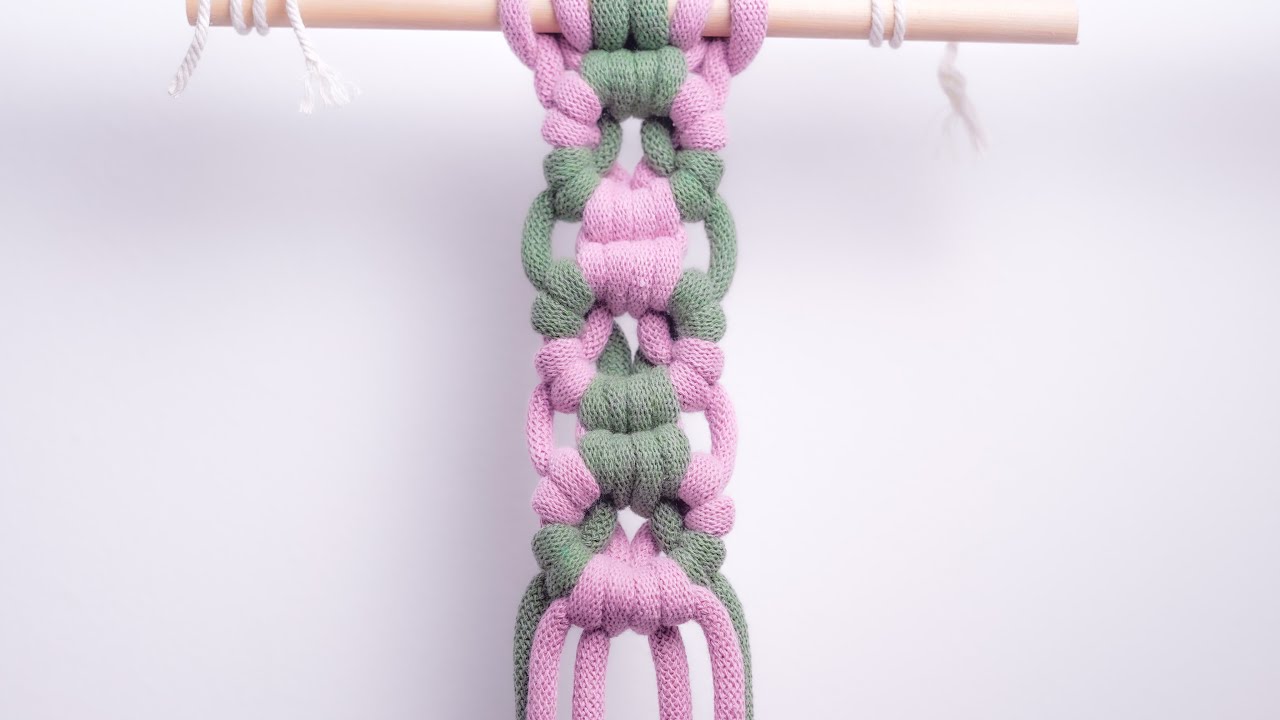 Patrón de Círculos con Nudo Festón 🧵 | Tutorial fácil de Macramé Paso a Paso 