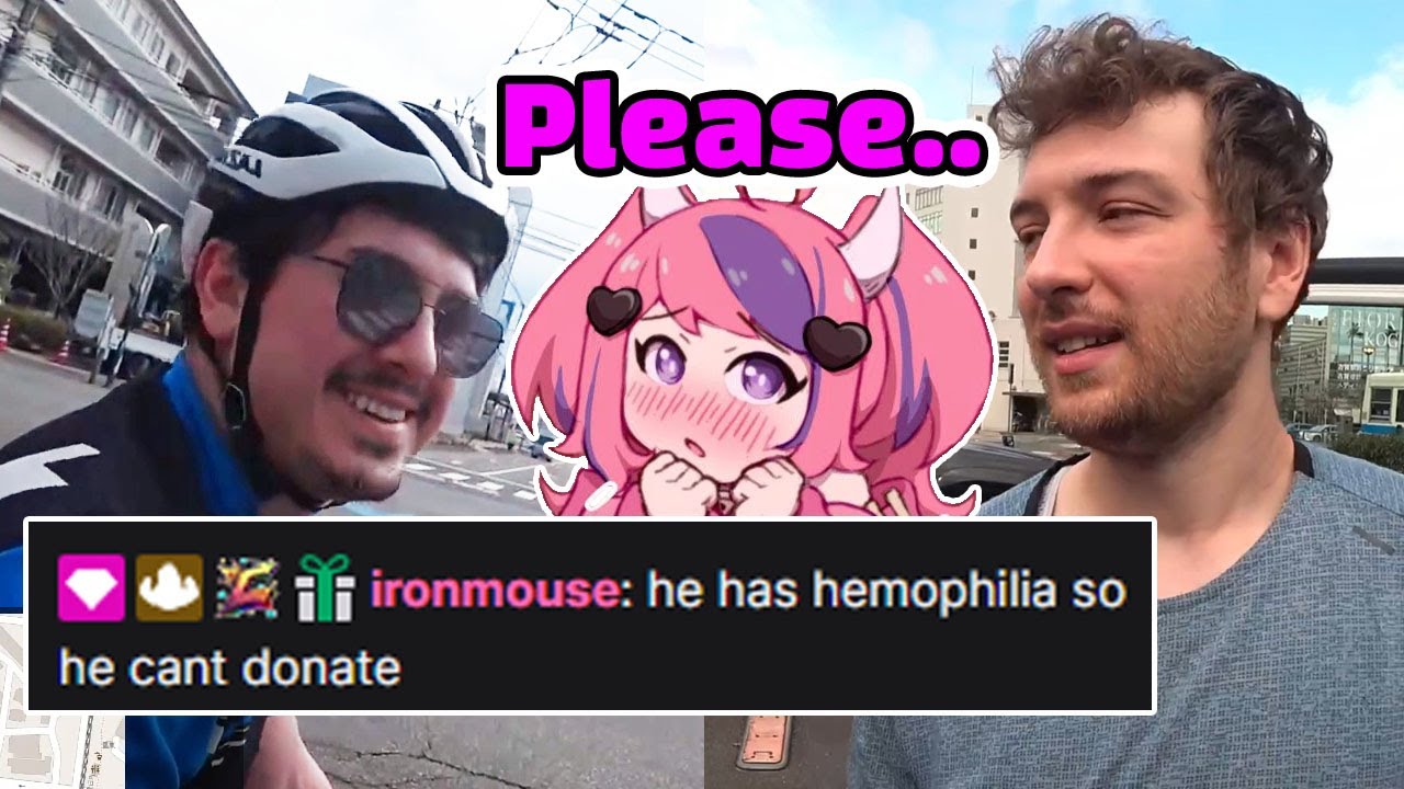 Ironmouse explains in chat why CDawgVA can't donate plasma