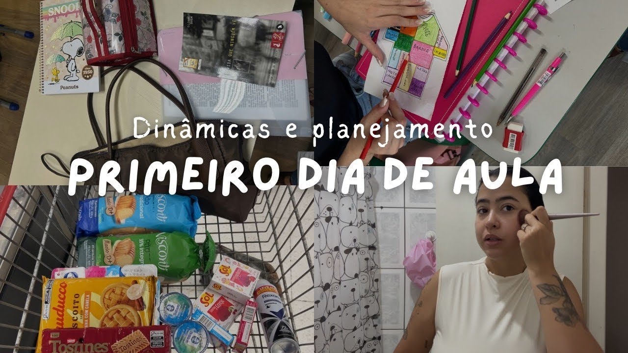 Vlog rotina de professora: primeiro dia de aula, dando aula na EJA, dinâmicas e planejamento  👩‍🏫💖📚