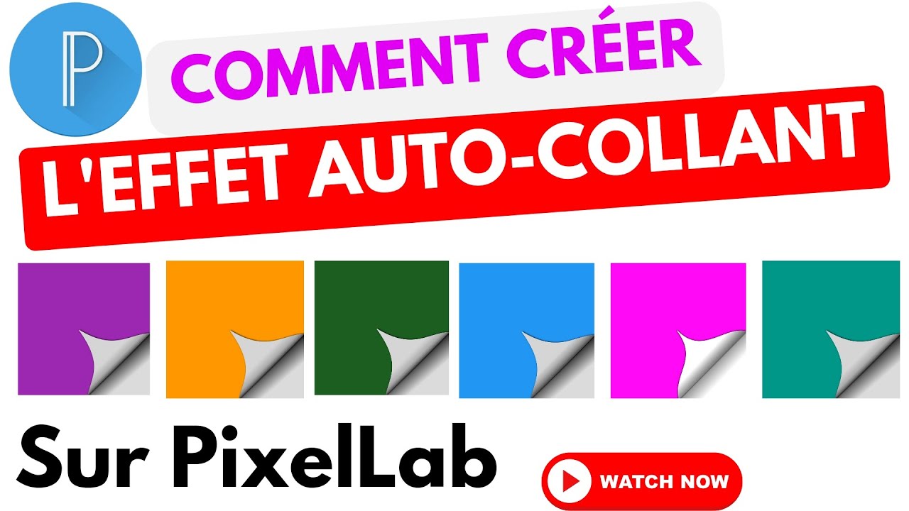 #COMMENT #CRÉER L'#EFFET #AUTOCOLLANT SUR #PIXELLAB ?