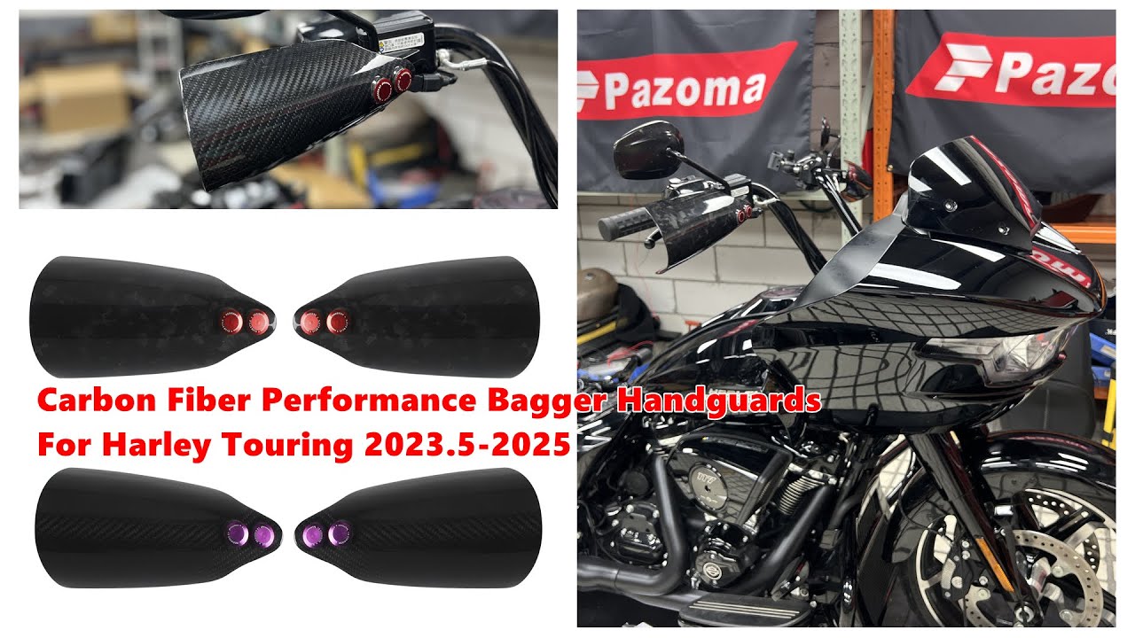 How to install Carbon Fiber Performance Bagger Handguards For Harley Touring 2023.5-2025
