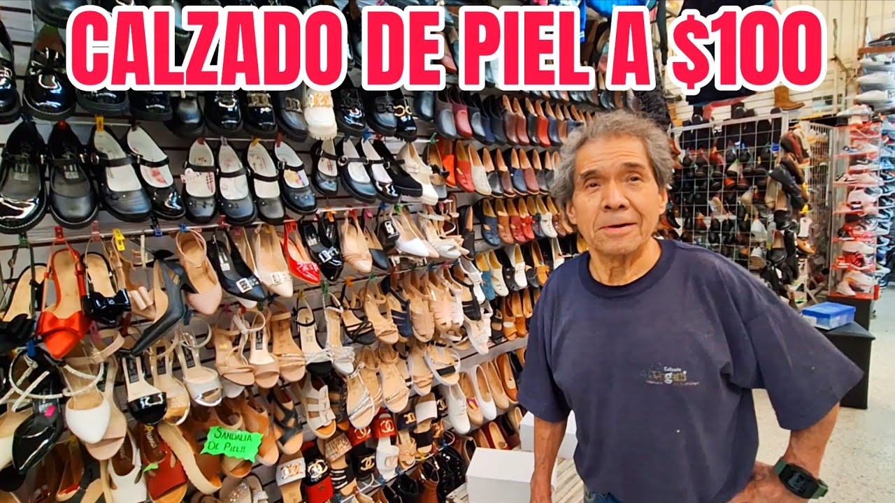 Éste MERCADO DE ZAPATOS NECESITA TU AYUDA: Rematan Zapatos de PIEL A $100, Botas, Botines, Tenis
