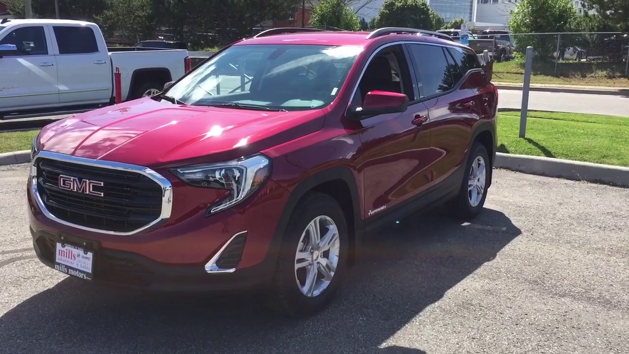 2018 GMC Terrain FWD SLE Apple Car Play Push Start Ignition Red Oshawa ON Stock #180065