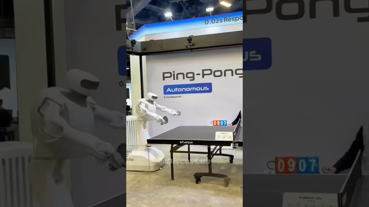 CES2026 SHARPA Robot Beat Tesla in TableTennis&Handcraft 