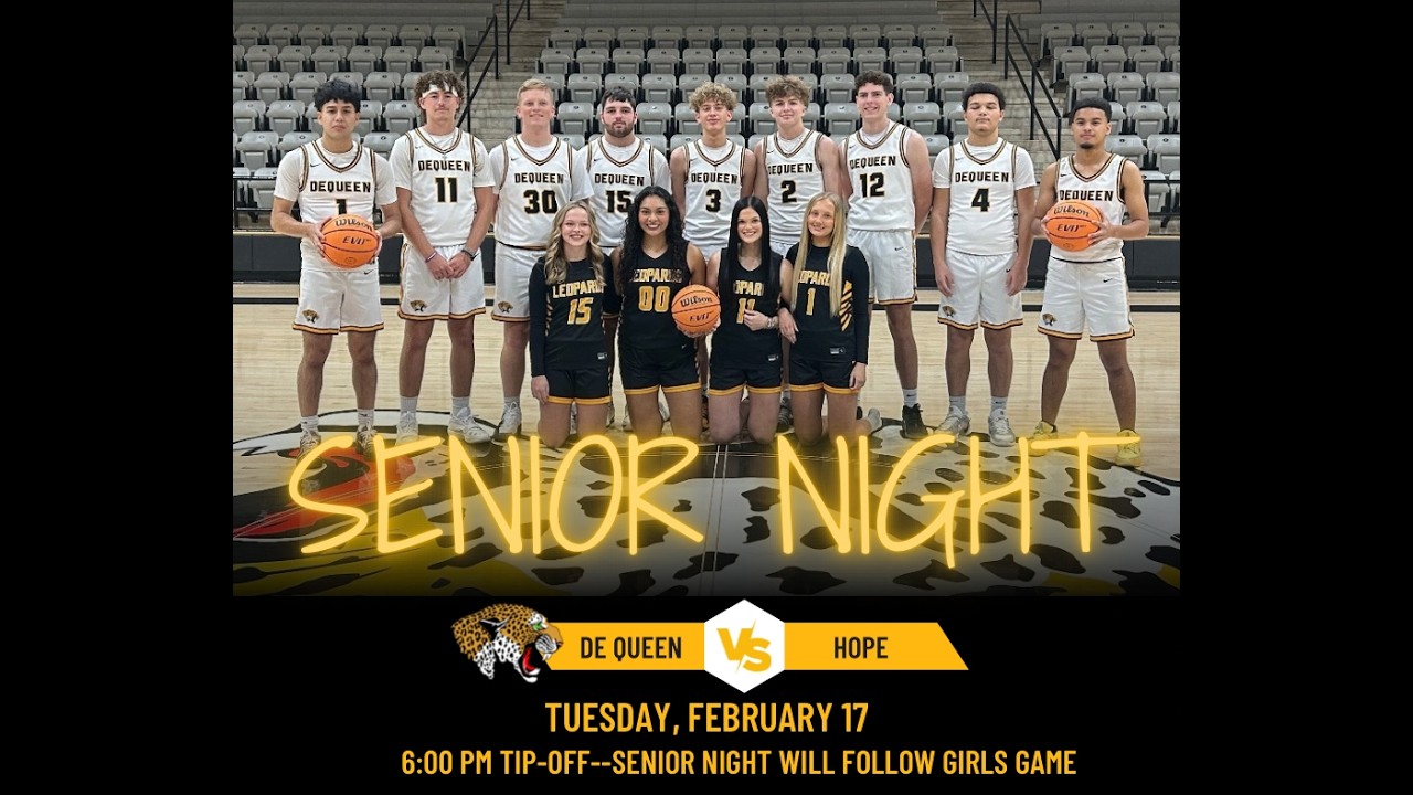 Senior Night De Queen vs Hope 2/17/26