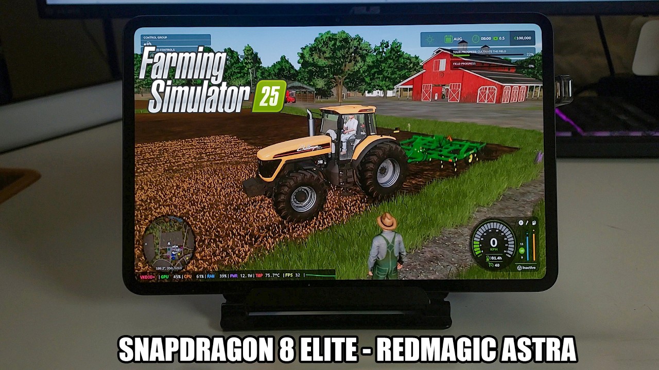 Farming Simulator 25 - Gameplay on Android - Snapdragon 8 Elite Redmagic Astra