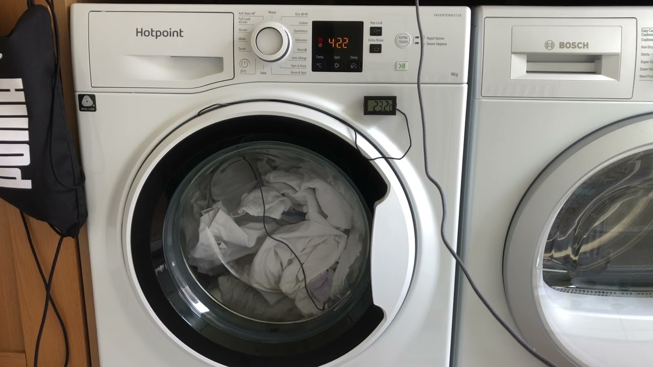 Hotpoint NSWA945CWWUKN Cotton 60°c 1400rpm full cycle