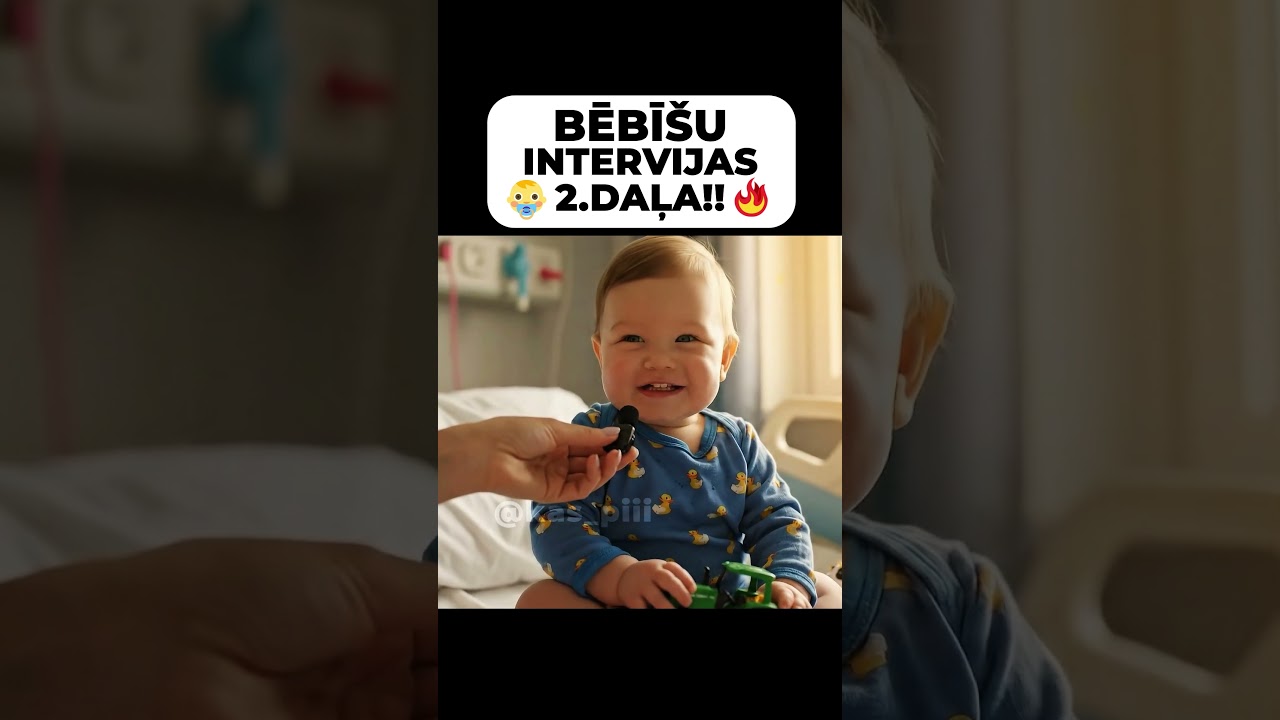 Latvijas bēbī&scaron;u intervijas. 2.daļa!!! 🥰👶#latvija #ieluintervijas #bēbī&scaron;i #smieklīgi