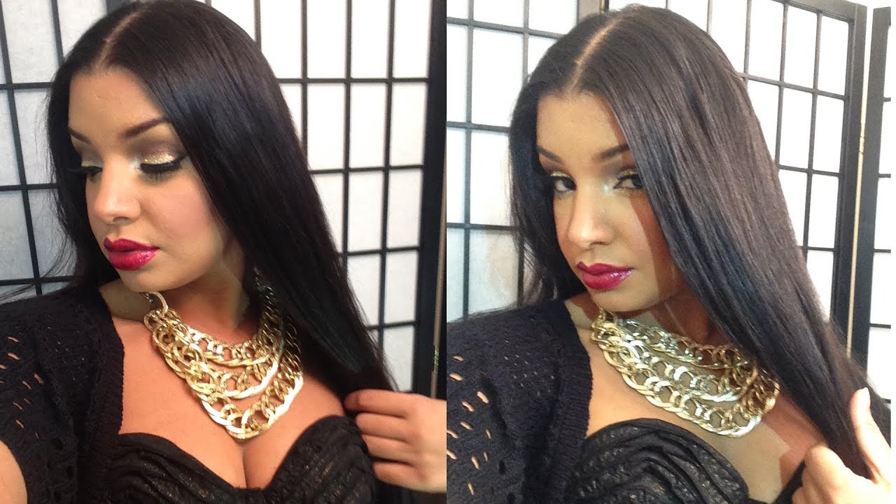 How To Straighten Curly Hair Tutorial
