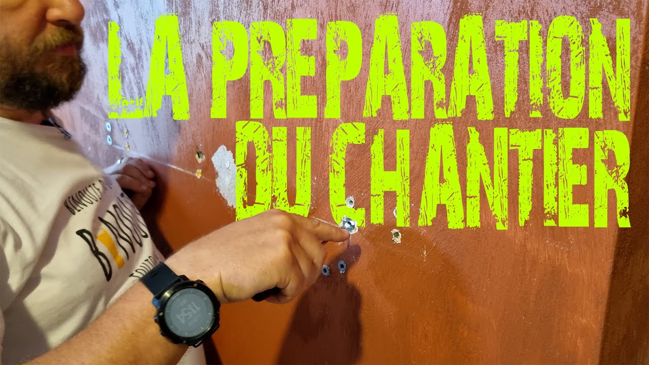 Pr&eacute;paration d'un mur avant un ratissage